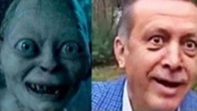 Ρίχνουν «ξύλο» οι Έλληνες Anonymous στην τουρκική αστυνομία: Δείτε τον Ερντογάν «Γκόλουμ» (εικόνες)